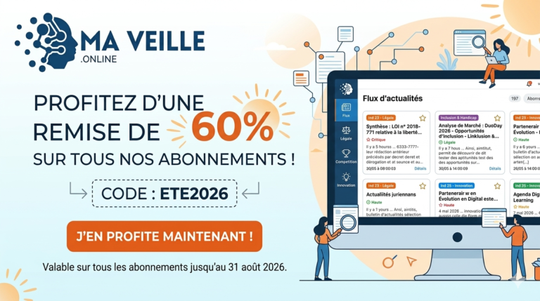 Remise ETE2026 tous abonnements Ma Veille Qualiopi Online